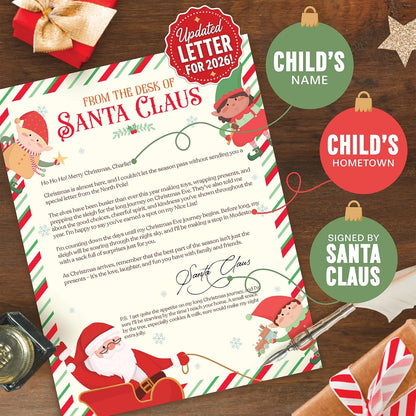 Deluxe Personalized Letter From Santa Set