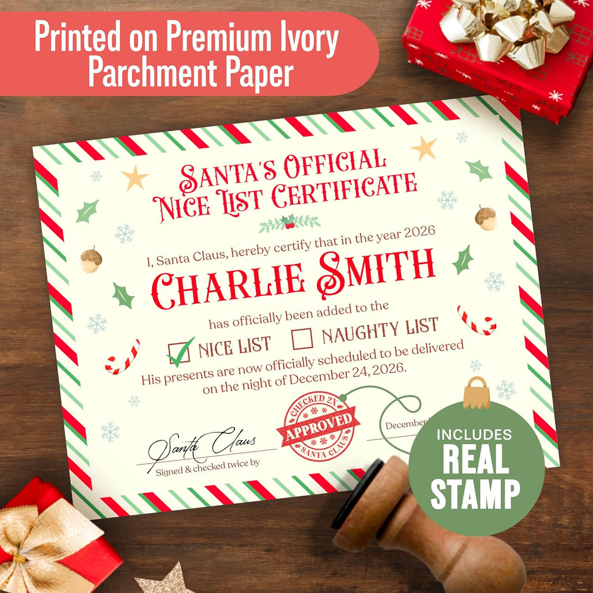 Deluxe Personalized Letter From Santa Set