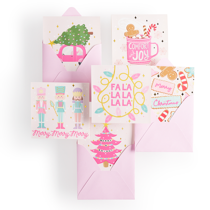 Perfectly Pink Christmas Cards