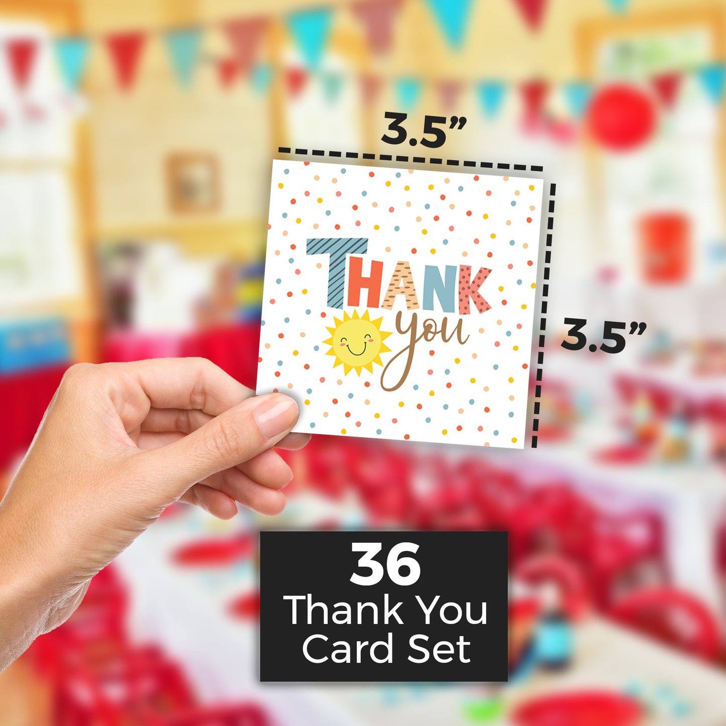 Lil Ray of Sunshine Mini Thank You Cards