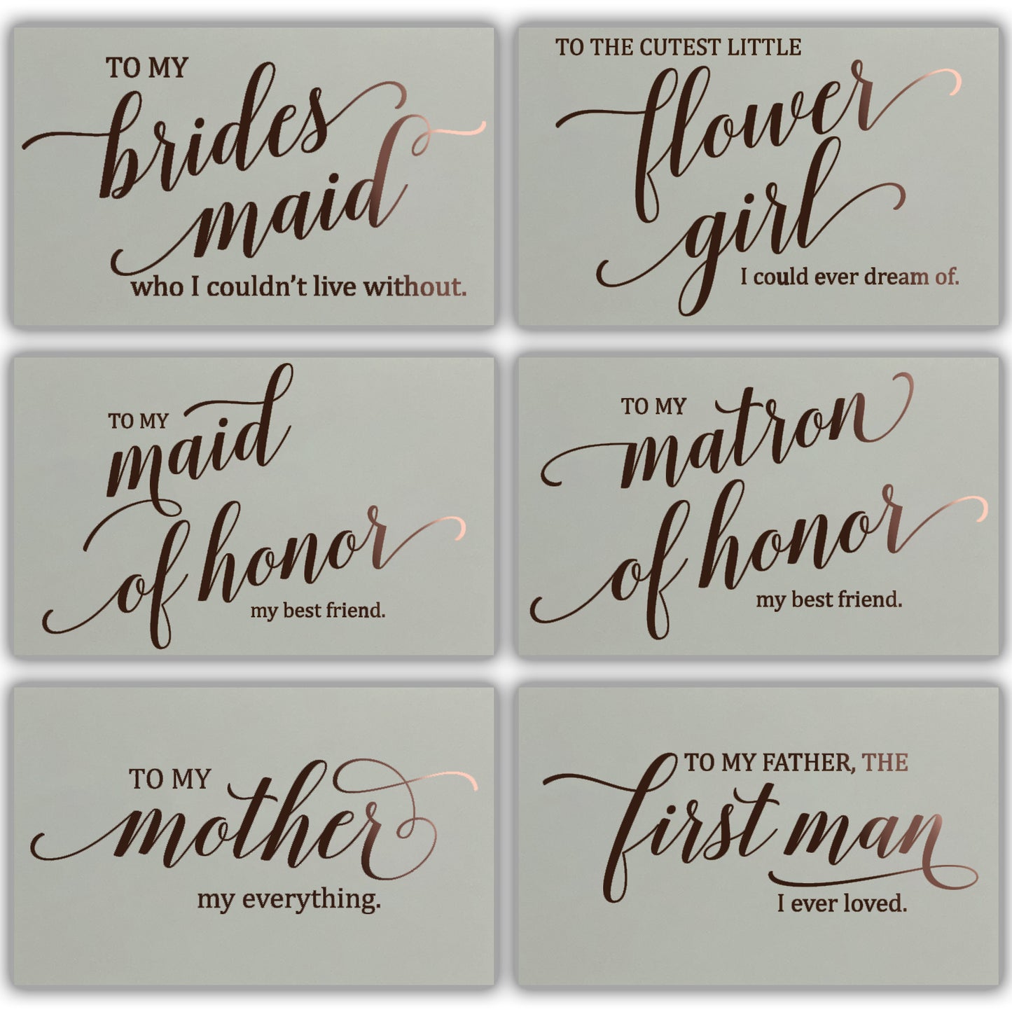 Bridal Party Thank You Cards