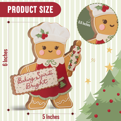 Holiday Gingerbread Figurines 3pc Set