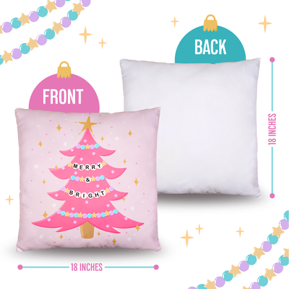 Perfectly Pink Christmas Pillow Covers