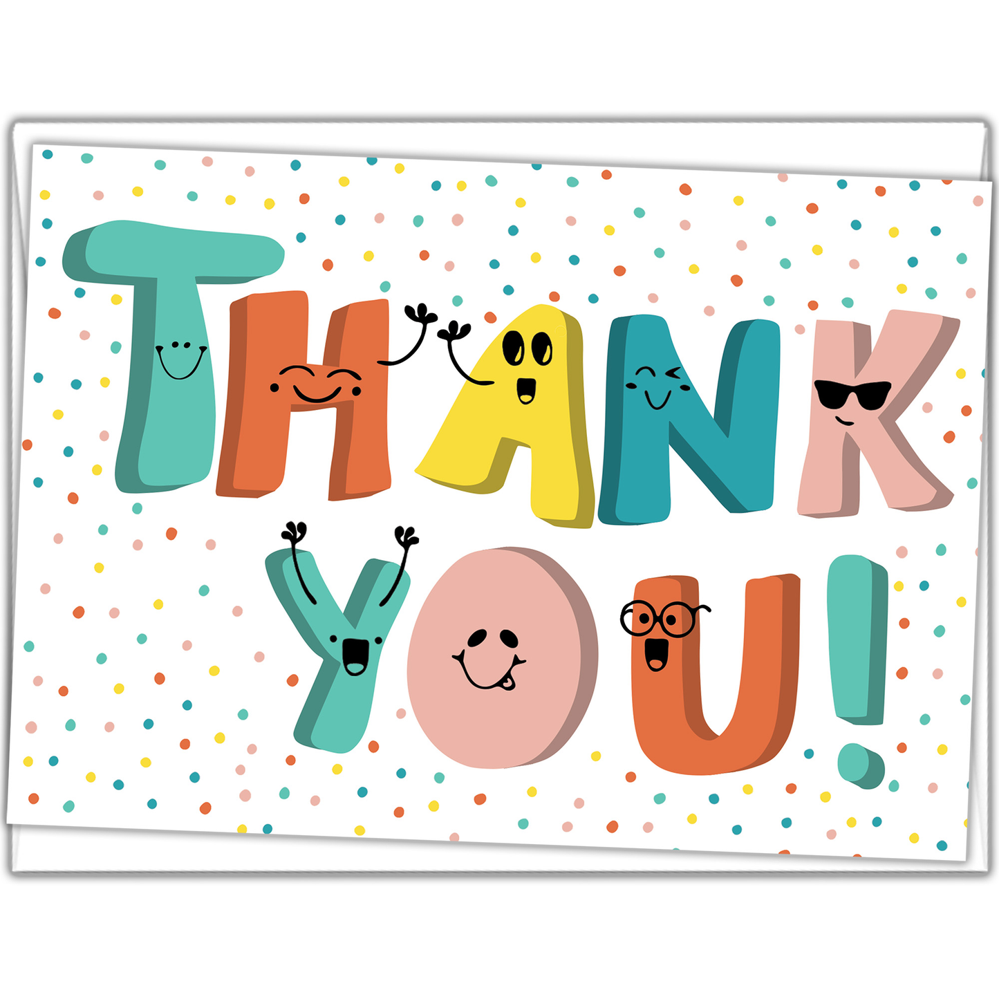 Doodle Me Happy Kids Thank You Cards With Envelopes