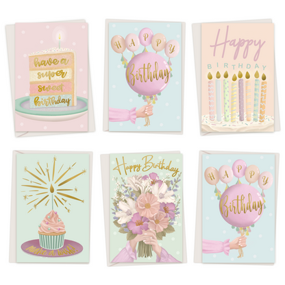 Birthday Cards Assortment 24 Pack