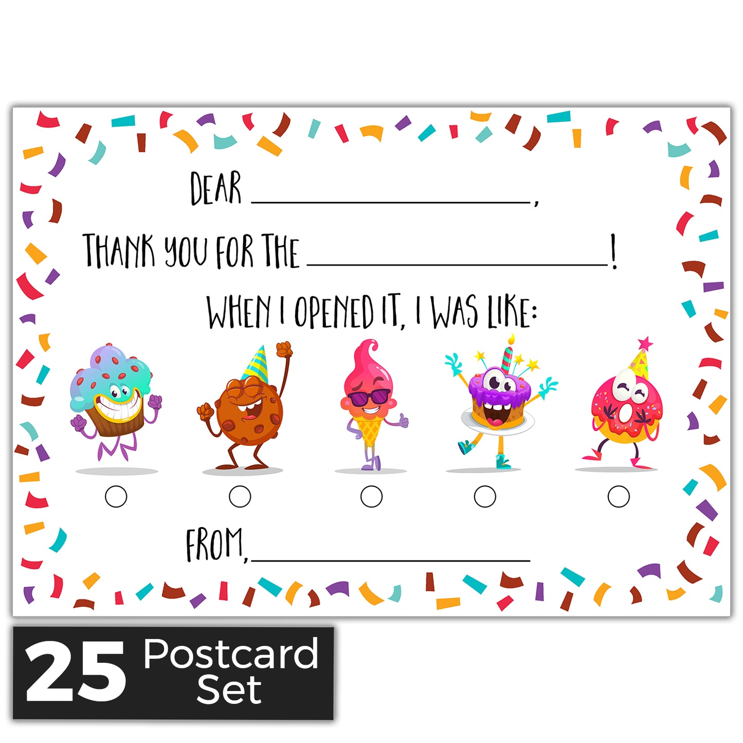 Kids Fill In the Blank Postcards