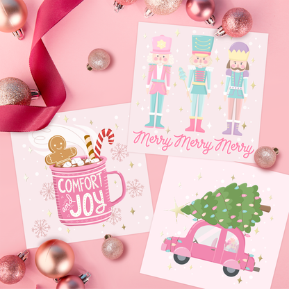 Perfectly Pink Christmas Cards