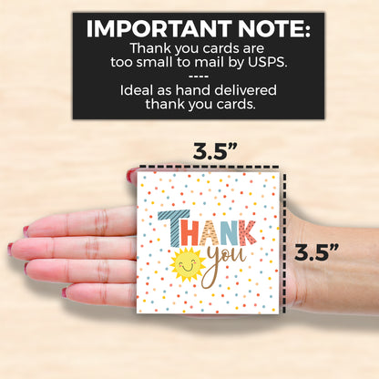 Lil Ray of Sunshine Mini Thank You Cards