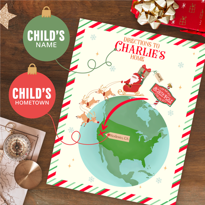 Deluxe Personalized Letter From Santa Set