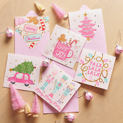 Perfectly Pink Christmas Cards