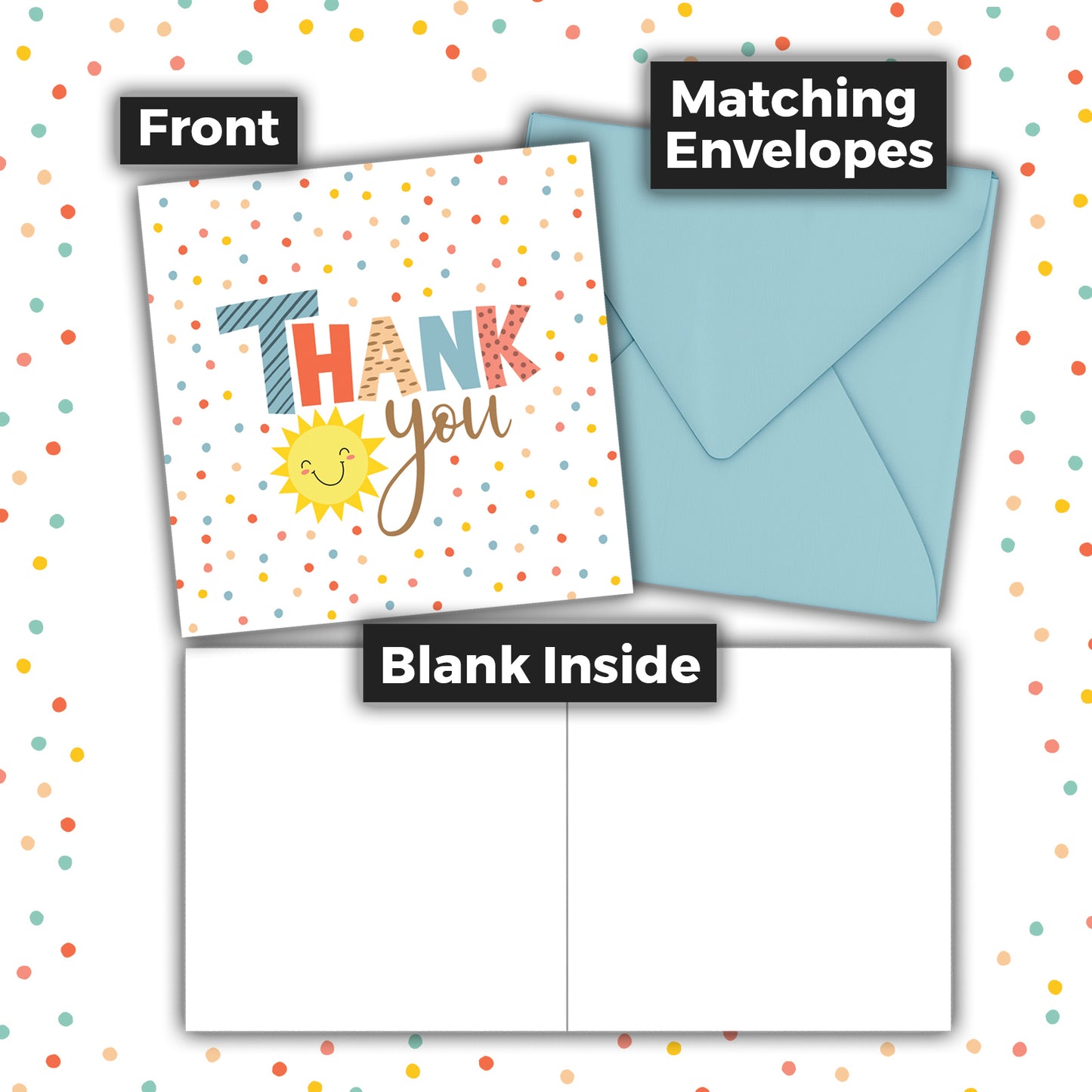 Lil Ray of Sunshine Mini Thank You Cards